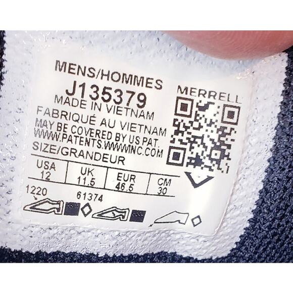 MERRELL Trail Glove 6 Sneakers Vibram Sole J135379 Men's Size US 12 in Black - Picture 2 of 13